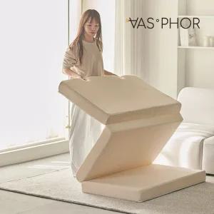 바스포르 머쉬 3단 접이식 메모리폼 매트리스 수면 바닥 토퍼 16cm MS