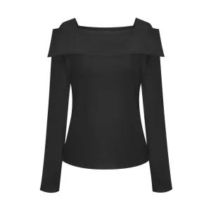 [티뷰] 페미닌스퀘어넥티셔츠_V5C-CTS013