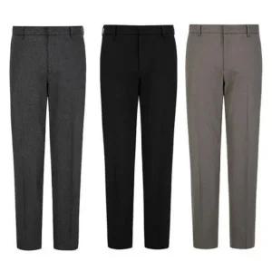 [지오지아]3컬러 테이퍼드핏 사방스판 밴딩 약기모 슬랙스_ABE4PP1101_3COR_DG