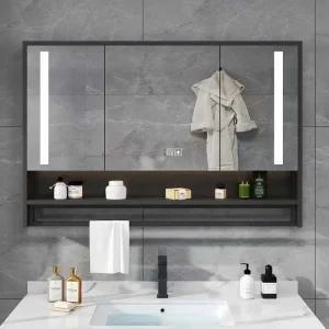 화장실수건장 욕실수건장 거울장 슬라이딩 욕실장 화장실장 선반장 슬라이드장 욕실 조명