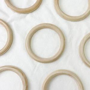 우드링 9.5cm 마크라메 나무링 우드고리