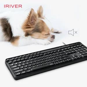 아이리버 무소음 유선 키보드 USB 2포트 허브 키스킨포함 K601U