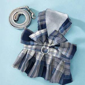 [콩심팥심]반려동물 원피스 하네스+리드줄(S)강아지 고양이목줄