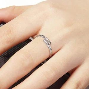 [콩심팥심]실버925 오픈링 반지 실버링 꼬임 프리링 SILVER925