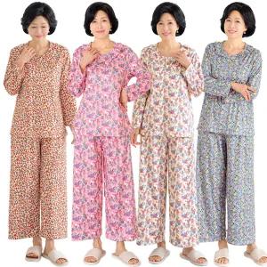 [엄마옷 로즈맘] 호천프릴넥홈웨어상하세트