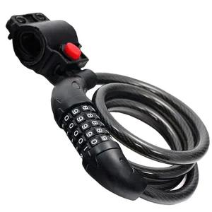 와이어 비밀번호 자물쇠 5자리/체인 강철 거치 오토바이 번호키 숫자 비밀 케이블 타이 잠금장치 바이크
