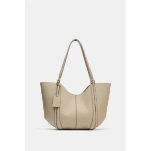 (MD PICK) ZARA 맥시 토트백 - 베이지 6032610716 98140