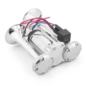 12V 600dB 초강력 듀얼 스피커 차량 스마트차 트럭 및 배트용 컴프레서 포함 무선 충전식 에어혼 키트