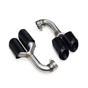 자동차 액세서리 쿼드 배기 파이프  폭스바겐 투아렉 2012- 블랙 스테인레스 스틸 머플러 팁  노즐