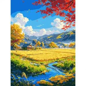 AK08 40x50 한가로운가을풍경 피포페인팅 DIY명화그리기세트