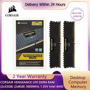 Corsair Vengeance LPX 32GB 16GB 2x8GB DDR4 DRAM 3200MHz 데스크탑 메모리 키트 블랙 화이트 XMP2.0 인텔