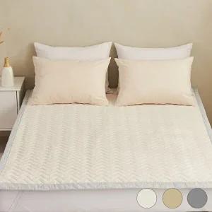 [모두의러그]겨울 포그니 항균 극세사 알러지케어 누빔 침대거실패드 멀티패드 고정밴드 포함 LK 라지킹(2