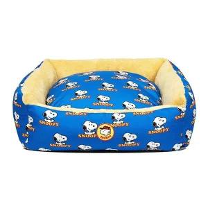 [셀러에이드]패리스독 피너츠 팝프린트 베드 블루