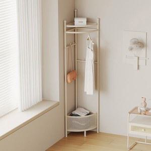 철제 코너 행거 모서리 아이방 틈새 스탠드 옷걸이 원룸 선반 드레스룸