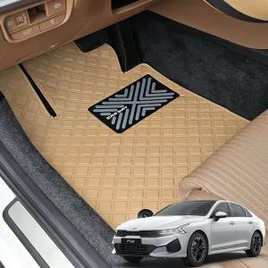 안다미로 2020 K5 DL3 용품 스퀘어 가죽 디자인 바닥매트 발판 트렁크 자동차용품