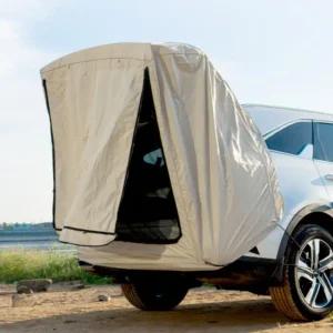 다잡 차박 2분 꼬리텐트 M 크림베이지 기본형 도킹