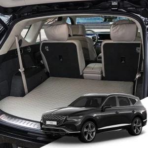 제네시스 GV80 JX1 본투로드 하이브 가죽 퀼팅 자동차 트렁크매트 전차종 호환 바닥만