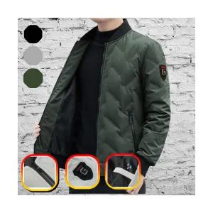 아우터 남자 패딩 퀼팅 간절기 점퍼 블루종 자켓 커스텀 충전재 3가지 색상 항공점퍼