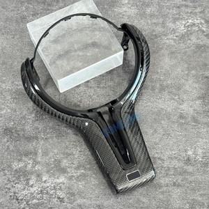 BMW 12345 시리즈 F10 M2M3 M4M5용 멀티 컬러 선택 가능한 탑형 카본 파이버 스티어링 휠 커버