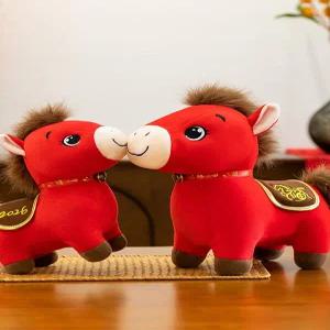 붉은말인형 말띠 봉제 새해 출산 임신선물 조랑말 소품