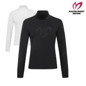MASTER BUNNY 여성 겨울 빅 심볼 모크넥 기모 티셔츠 21-D4TR507