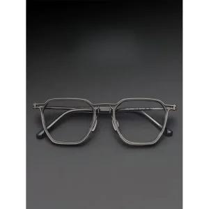 큰얼굴 안경테 160mm  일본 디자인 빅 프레임 얼큰이 오버 여자 티타늄 뿔테