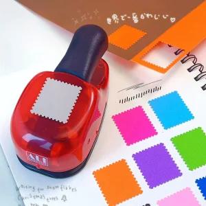 펀칭기 모양 우표펀치 핸드메이드 원형 우표수장