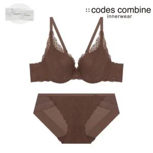 [롯데백화점]코데즈컴바인 이너웨어 프리컷 레이스 시크릿 브라팬티세트 (CDWBRBP731BR)