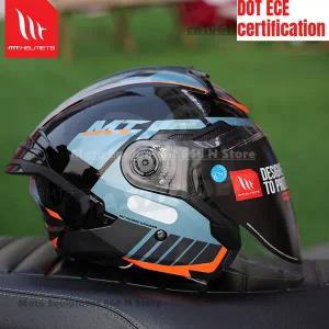 바이크 오토바이 반모헬맷 MT 헬멧 코스모 SV 3/4 남성용 여성용 통근 스쿠터 하프 DOT ECE 인증