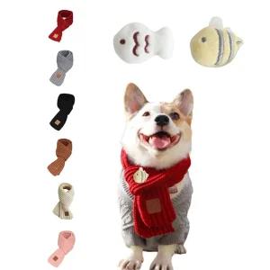 [제이프로젝]강아지 겨울 목도리 머플러 포근한 스카프 방한용품 반려견목도리 강아지머플러 강아지목도리