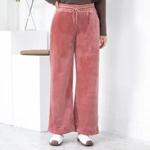 [모슬린]엄마옷 데일리 기모 골덴 통바지 516FGH218 마담중년여성빅사이즈50대60대