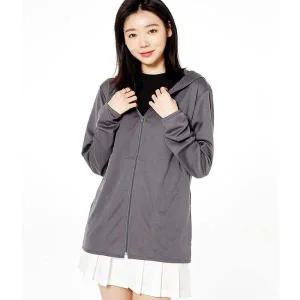[콩심팥심]남자여자 데일리 편한 여름 시원한 이너 후드 집업 여성후드집업