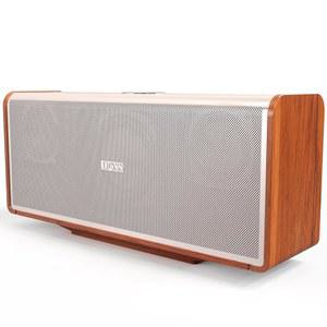 DOSS 사운드박스 울트라 블루투스 스피커, 2.1채널 오디오, 80W 우수한 사운드, 딥 베이스, 2개의 DSP 기술, 18시간 재생 시간, BT 5.3, 가정용, 사무실, 침실용 무선-골드