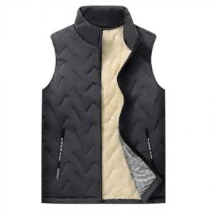 가을 겨울 통기성 방한 패딩조끼 압열 누빔 패딩조끼 가을 경량 얇은 조끼 남성 공용 남자 여성 발열