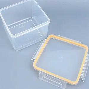 [행스] 정사각 밀폐용기4호 1.75L 투명반찬통