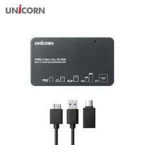 유니콘 XC-5000M USB3.2 Gen1 6in1 멀티카드리더기 올인원117종 지원 A+C타입USB 스마트폰 C타입 블랙박스