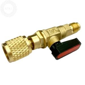 황동 R22 R410A 볼 밸브 에어컨 냉매 차단 연결 호스 어댑터