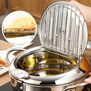 대형튀김냄비 3.4L 304스텐레스 대형튀김기