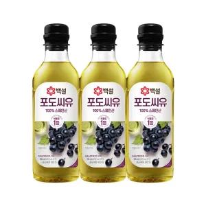 CJ 백설 포도씨유 500ml x 3개