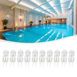 10pcs 할로겐 전구 12V 5W 10W 20W G4 램프 글로브 많은 JC 2 핀 LED 따뜻한 흰색 교체