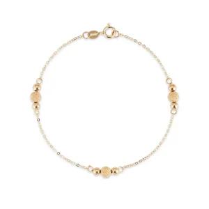 18k 샌드앤미러 볼 팔찌_17.5cm