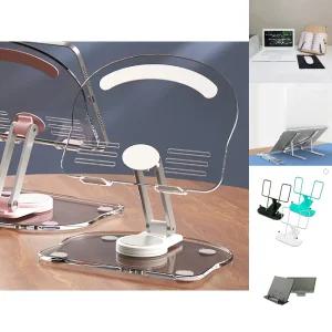 360도 회전 미니 독서대 태블릿 거치대/책받침대/아이패드/책/북/스탠드/휴대용/투명/침대/받침대/휴대용