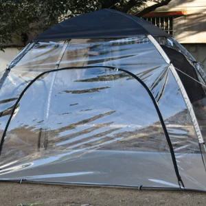 투명 텐트 야외 비닐 접이식 쉘터 테라스 천막 원터치 방풍 바람막이 창고 몽골 옥상