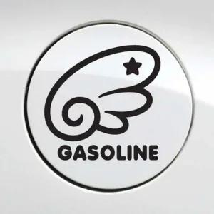 천사날개 가솔린 자동차 주유구스티커-블랙 자동차용품