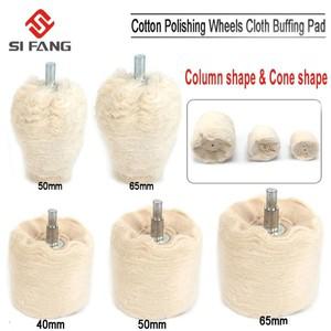 흰색 자동차 연마 버핑 휠 Plish 패드  드릴 키트 알루미늄 스테인레스  크롬  금속 용 왁스 칠한 면직워터