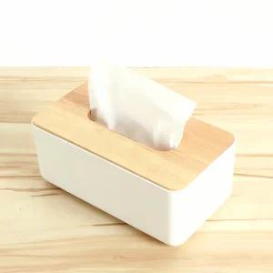 원목 사각 휴지케이스 티슈 보관 우드 박스 홀더 나무 수납 함 인테리어 상자 장식품