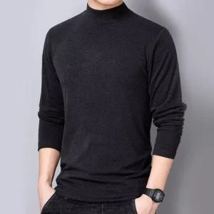 반폴라티 남자 목폴라 겨울 폴라티 하이넥 반목티 오피스 이너웨어 하프넥 출근룩 데일리 면목폴라 니트