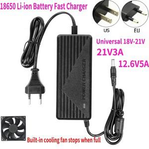21V 3A 리튬 배터리 팩 충전기 전동 공구용 5S 18V 21V 리튬이온 배터리 충전기 12.6V 5A 고속 충전