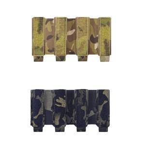 전술 SMG 에어소프트 조끼 가방 MP5 ARP9 플레이트 캐리어 탄창 파우치용 쿼드러플 4 파티션 매그 삽입 9mm