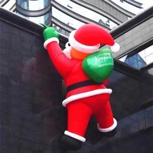 크리스마스 산타 대형인형 반짝이 사다리 야외 조형물